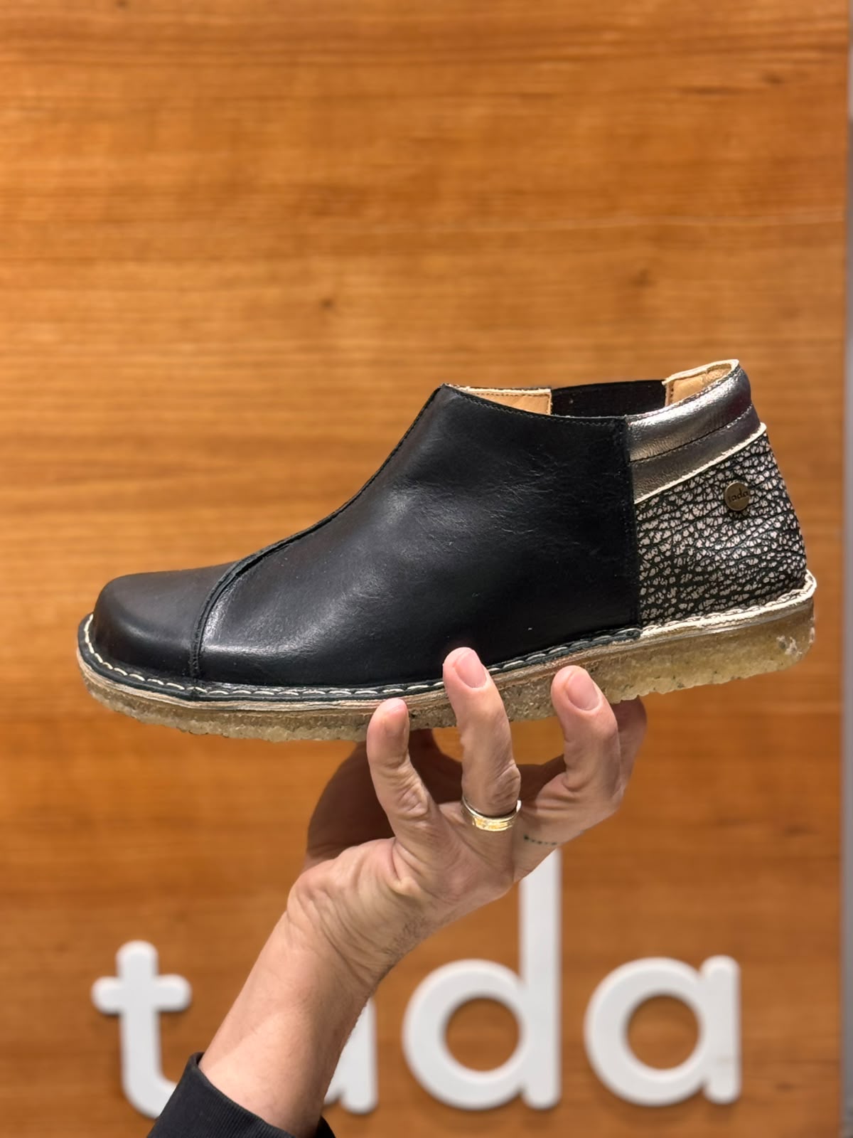 Nordico Negro Jaspe/ Horma ancha 9572, minimalista transición Barefoot