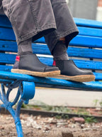 Nordico Negro Cera ,Gris, Rojo / Horma ancha 9572, minimalista transición Barefoot