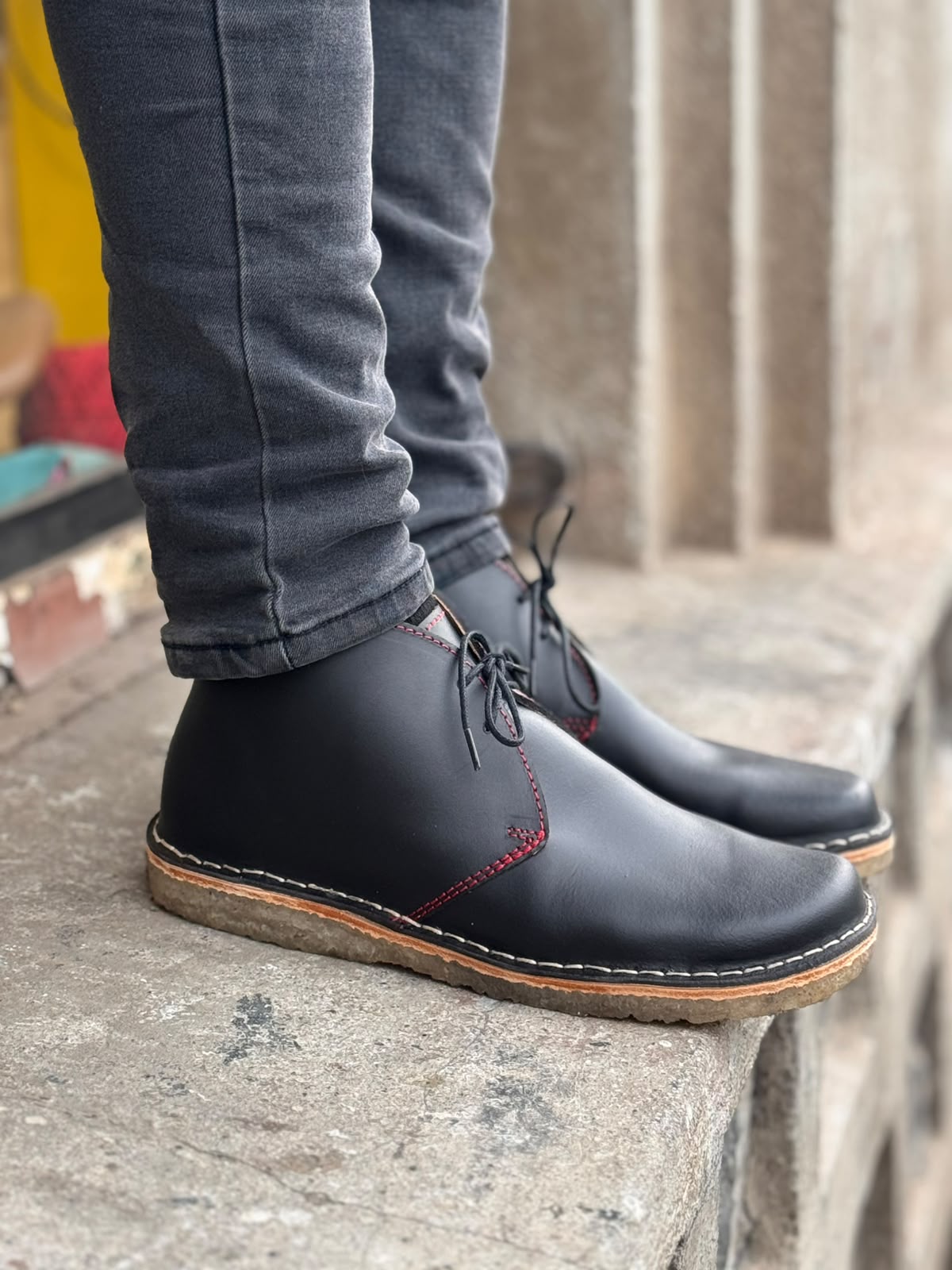 Leñador Negro Alta Factura / Horma ancha 9572, minimalista de transición Barefoot
