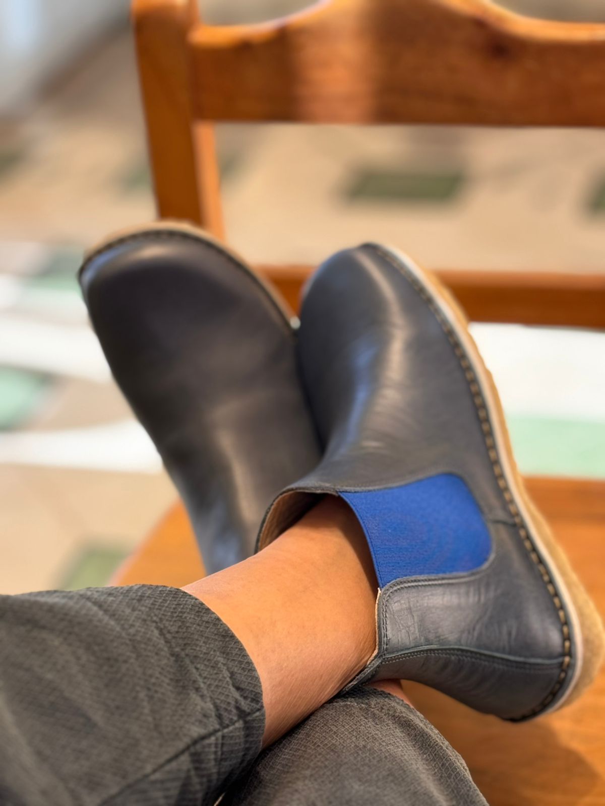Botín Beat Mujer Azul Cobalto