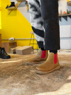 Botín Beat Mujer Pistacho Rojo