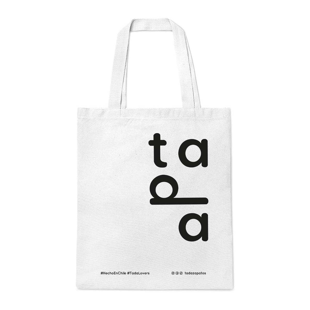 Bolsa algodón letras negras