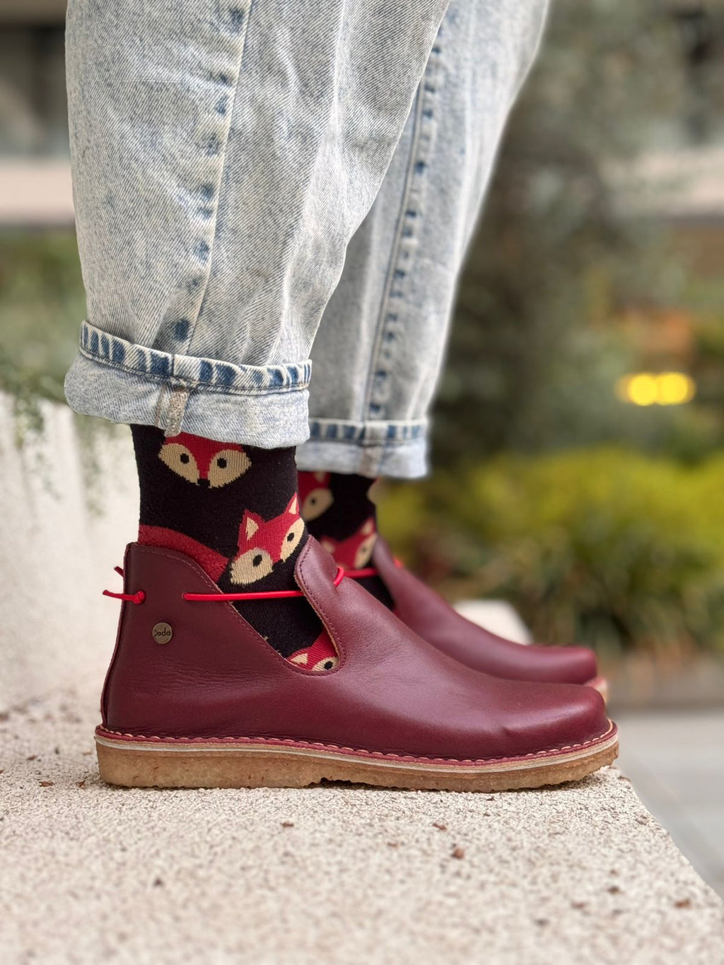 Original Burgundy /Horma ancha 9572, minimalista, transición a Barefoot