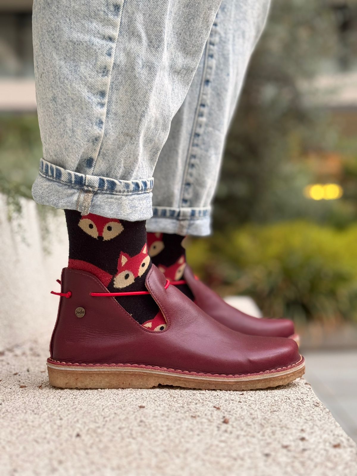 Original Burgundy /Horma ancha 9572, minimalista, transición a Barefoot