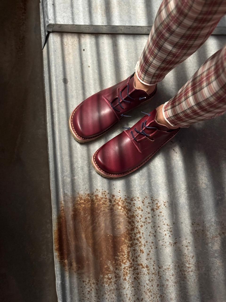 Zapato Magovi Mujer Burdeo Liso