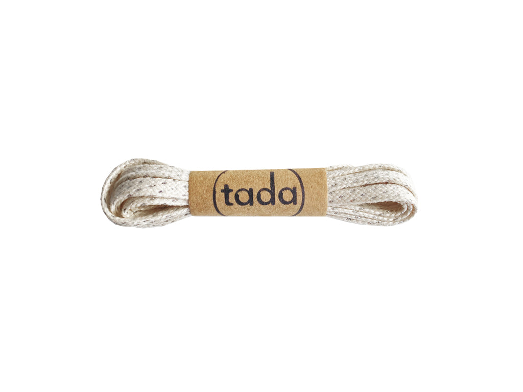 Cordon blanco y plateado 120 cm para zapatilla Kutsu