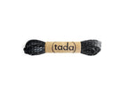 Cordon negro y plateado 120 cm para zapatilla Kutsu