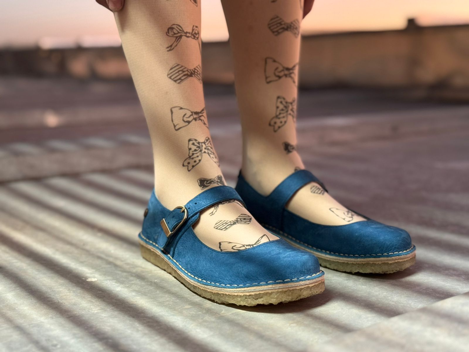 Zapato Flora Azul Rey