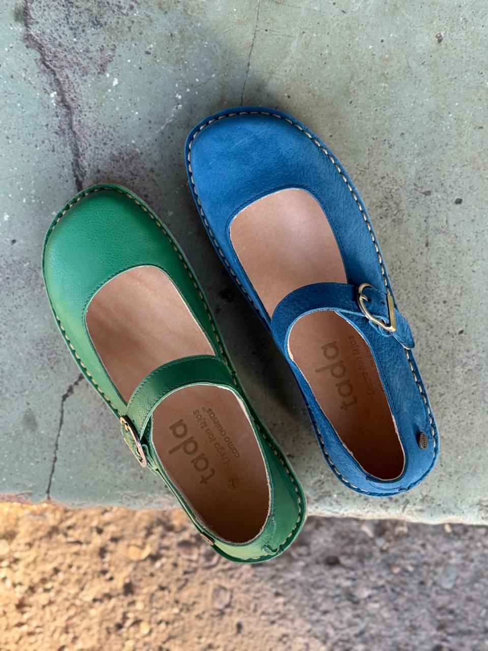 Zapato Flora Verde