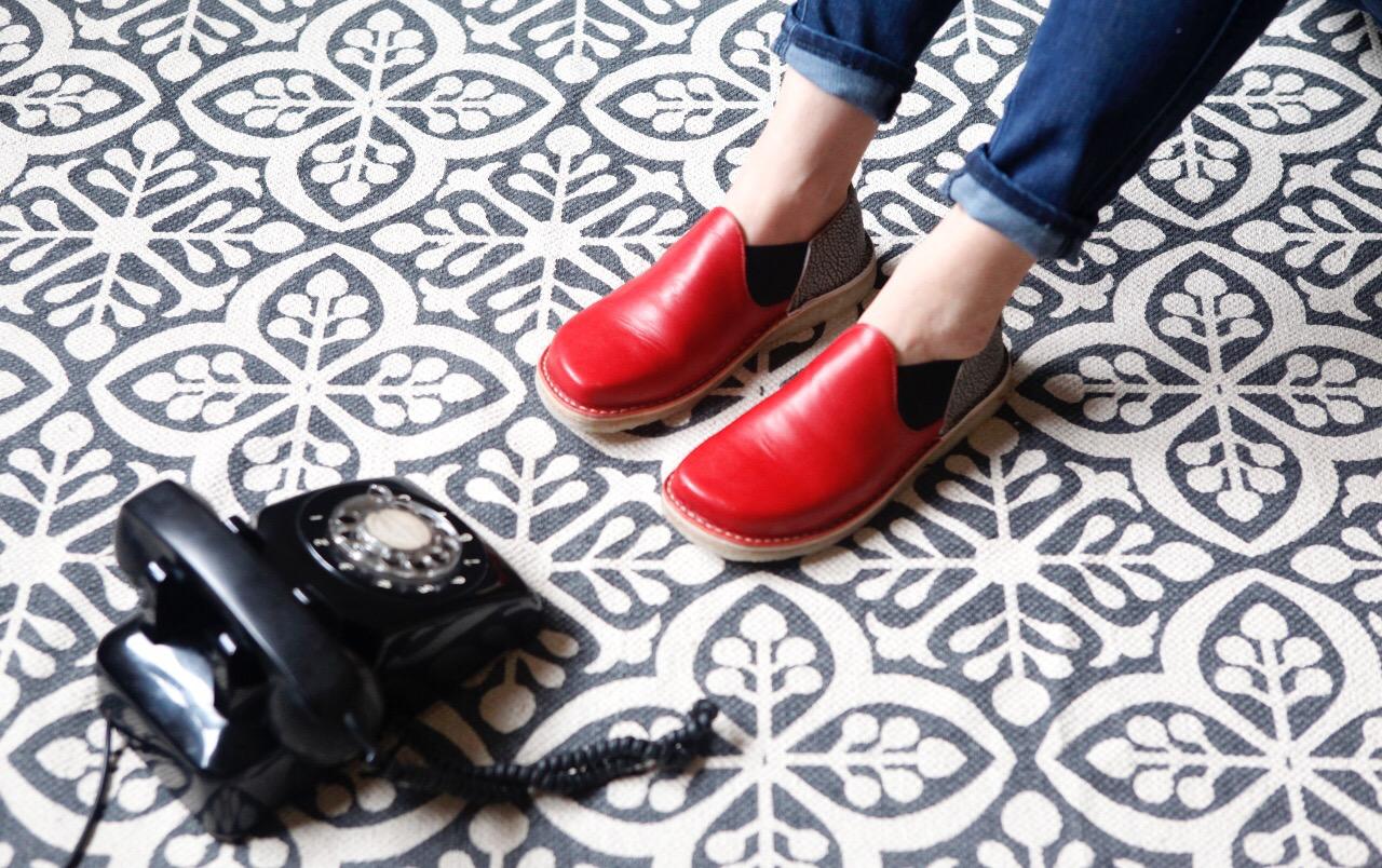 Zapato Fragata Hombre Rojo Jaspe