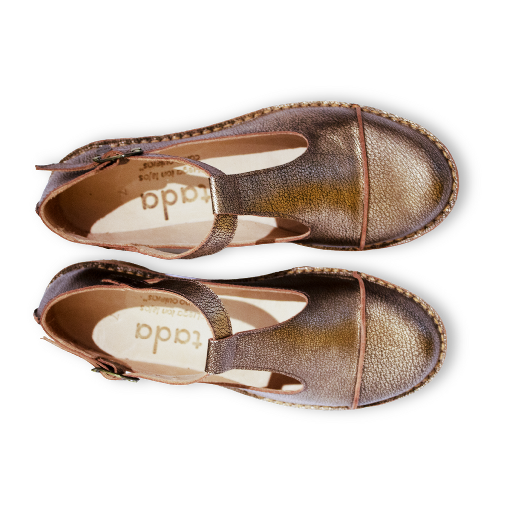 Zapato Gina Mujer Oro Viejo