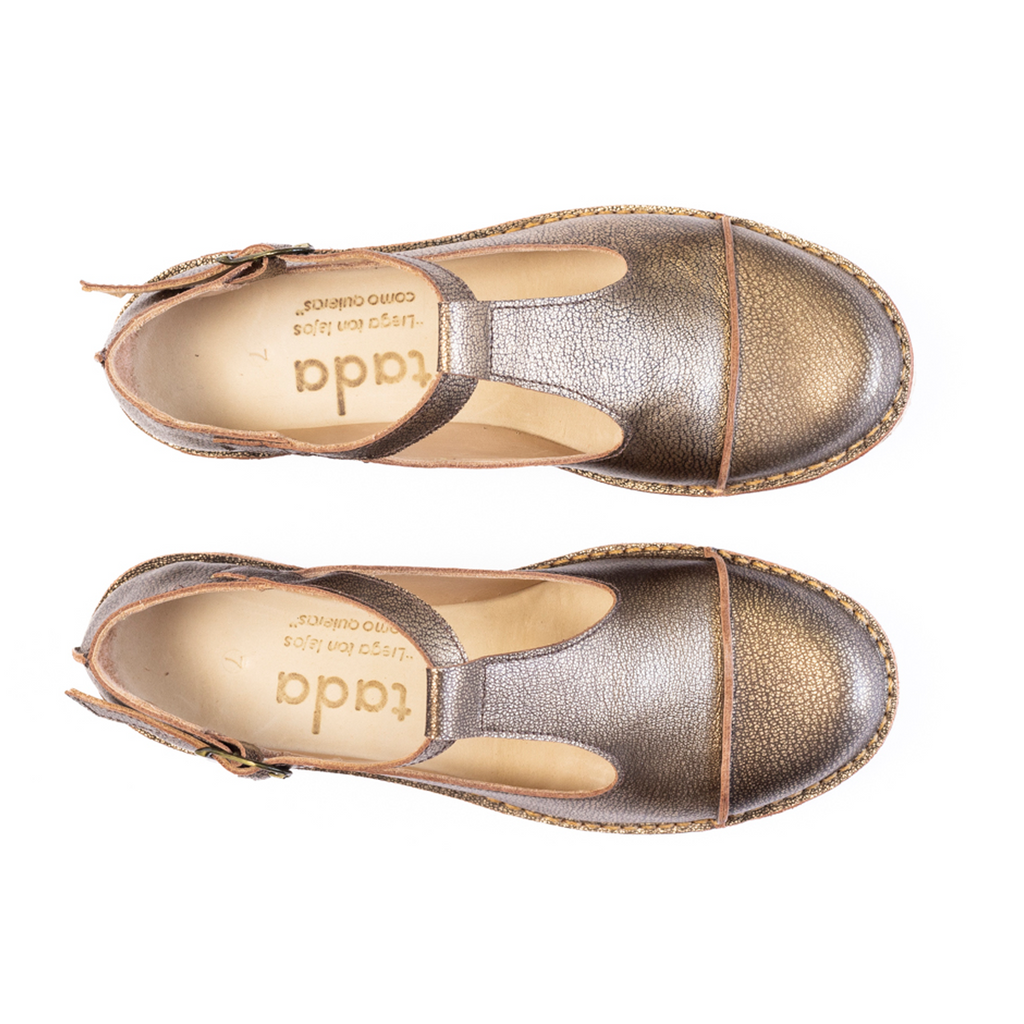 Zapato Gina Mujer Oro Viejo