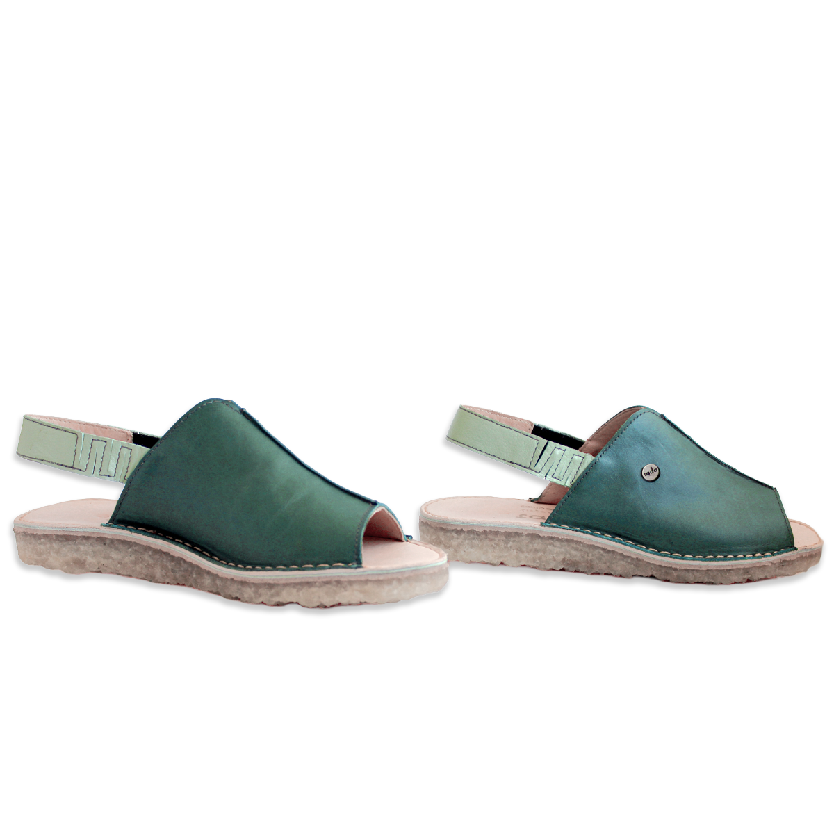 Sandalia Hiroko Turquesa Menta Mujer