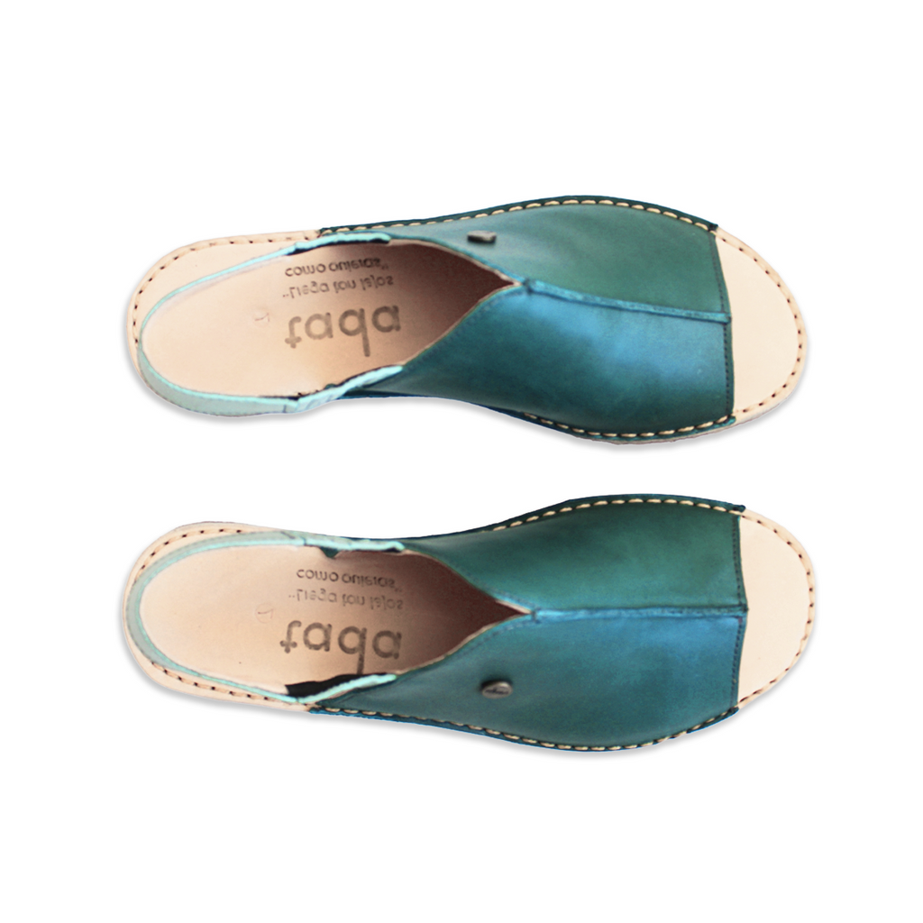 Sandalia Hiroko Turquesa Menta Mujer