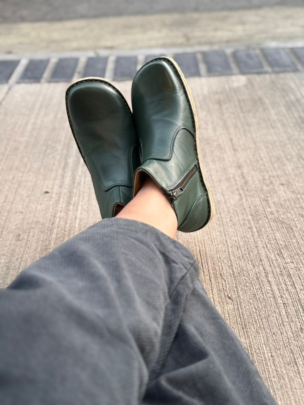 Botín Karma Mujer Verde Inglés