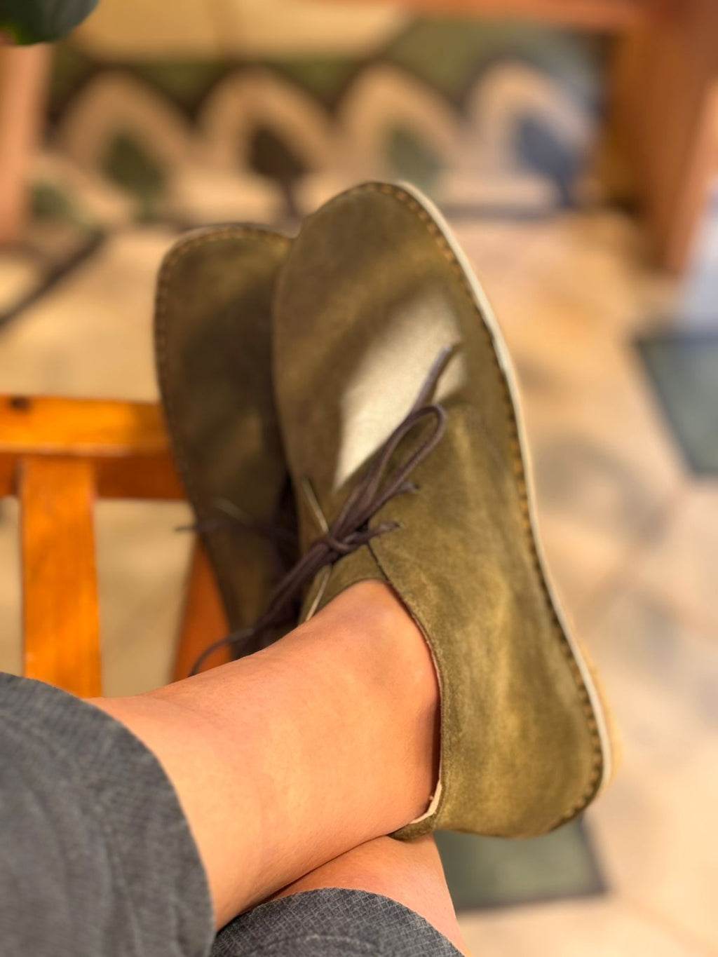 Zapato Leñador Mujer Reno Olivo