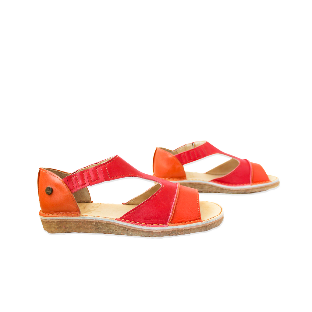 Sandalia Nina Mujer Sandía Naranja
