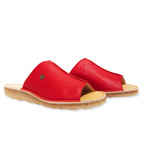 Sandalia Mujer Puntilla Rojo