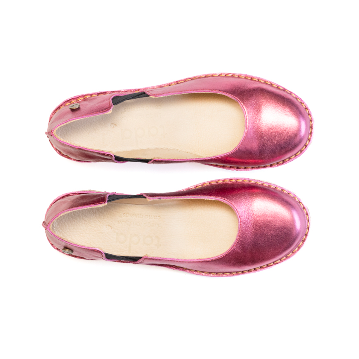 Zapato Reina Mujer Fucsia Metal