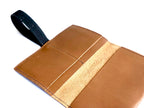 Billetera XL de cuero caramelo