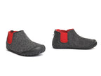 Bota Gumbies Grafito y Rojo