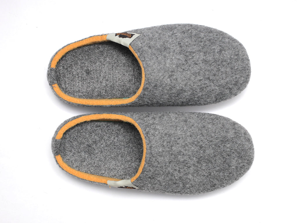 Slipper Gumbies Gris y Amarillo
