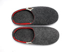 Slipper Gumbies Grafito y Rojo