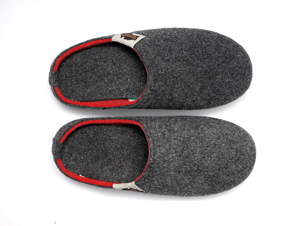 Slipper Gumbies Grafito y Rojo