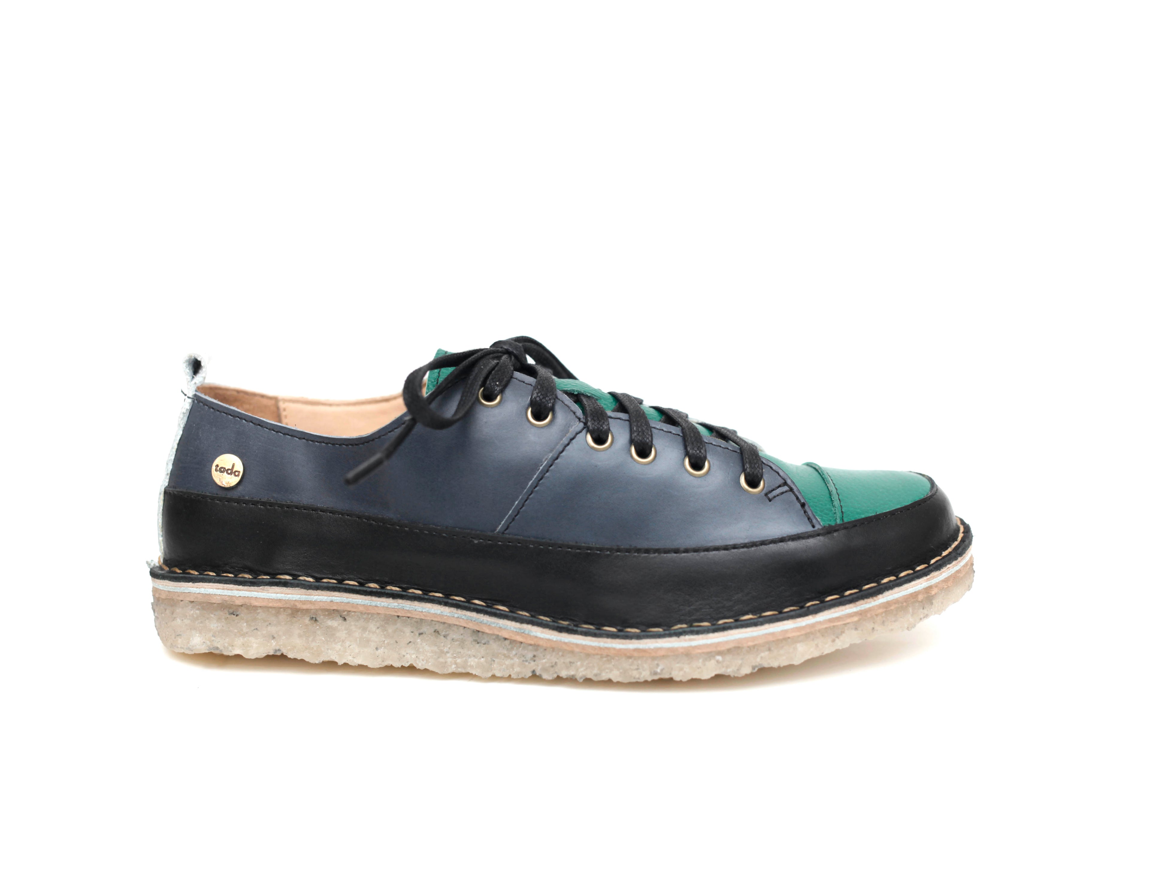 Zapato Kutsu Mujer Blanco y Verde