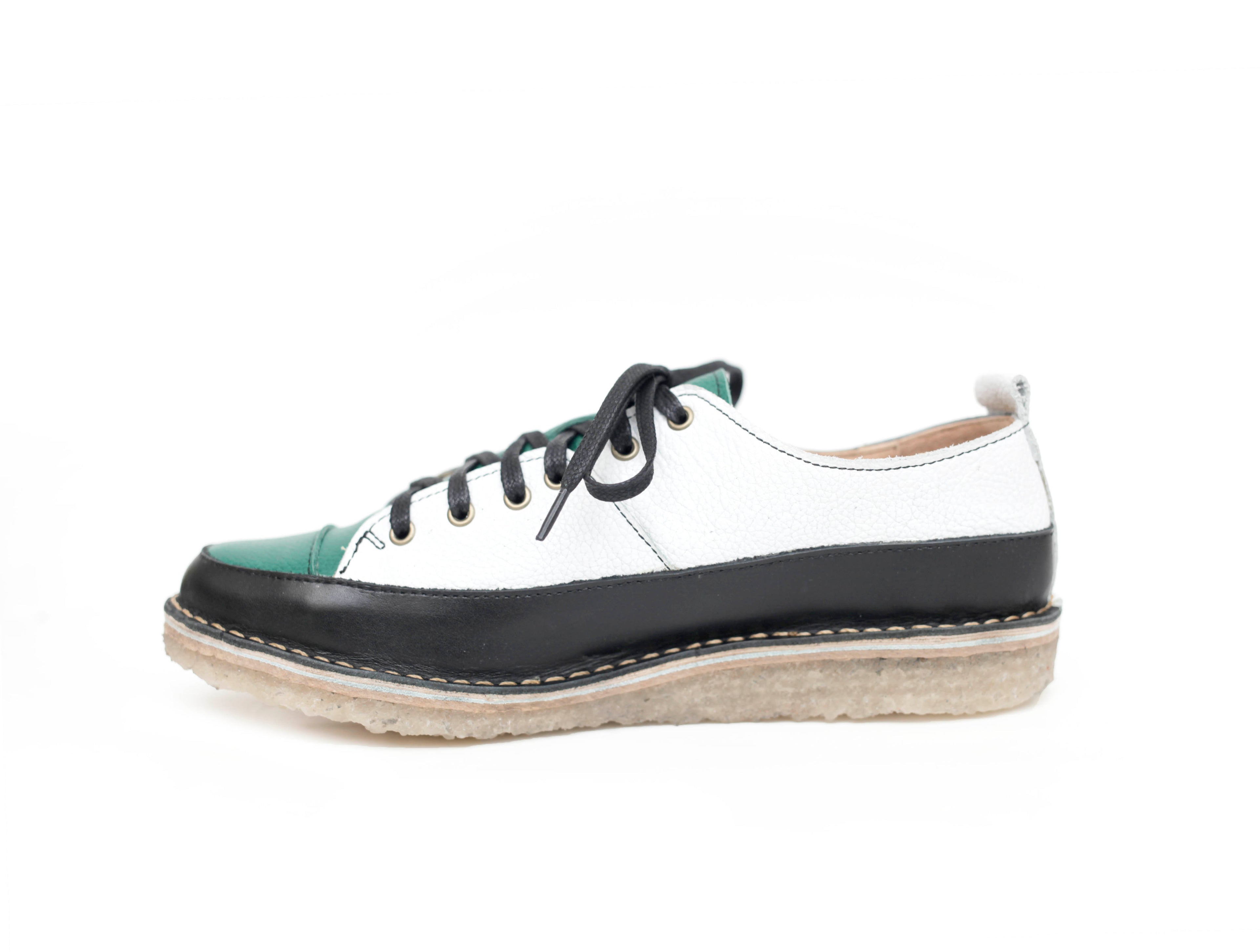Zapato Kutsu Mujer Blanco y Verde