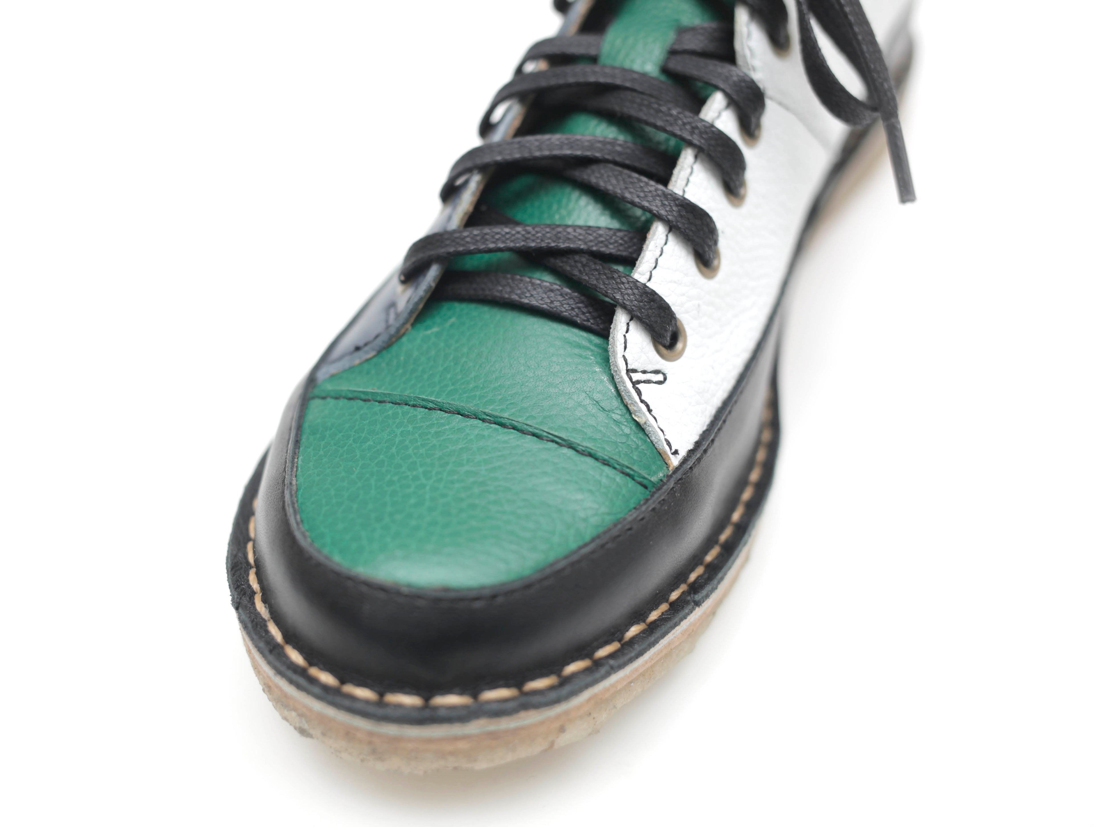 Zapato Kutsu Mujer Blanco y Verde