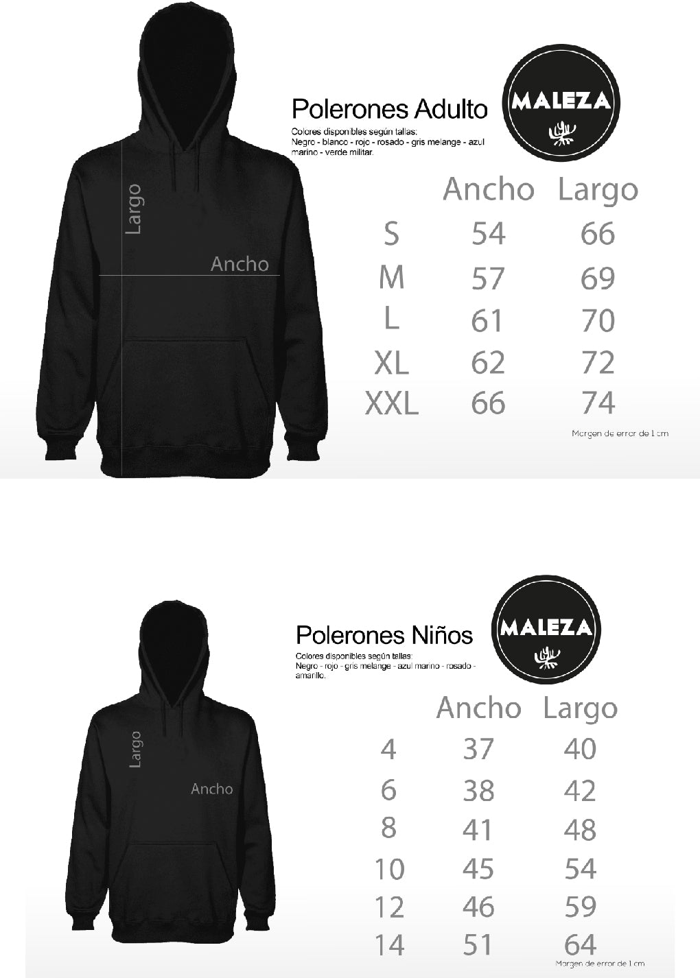 Poleron Adulto Negro Calavera Blanca