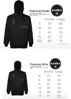 Poleron Adulto Negro Calavera Blanca